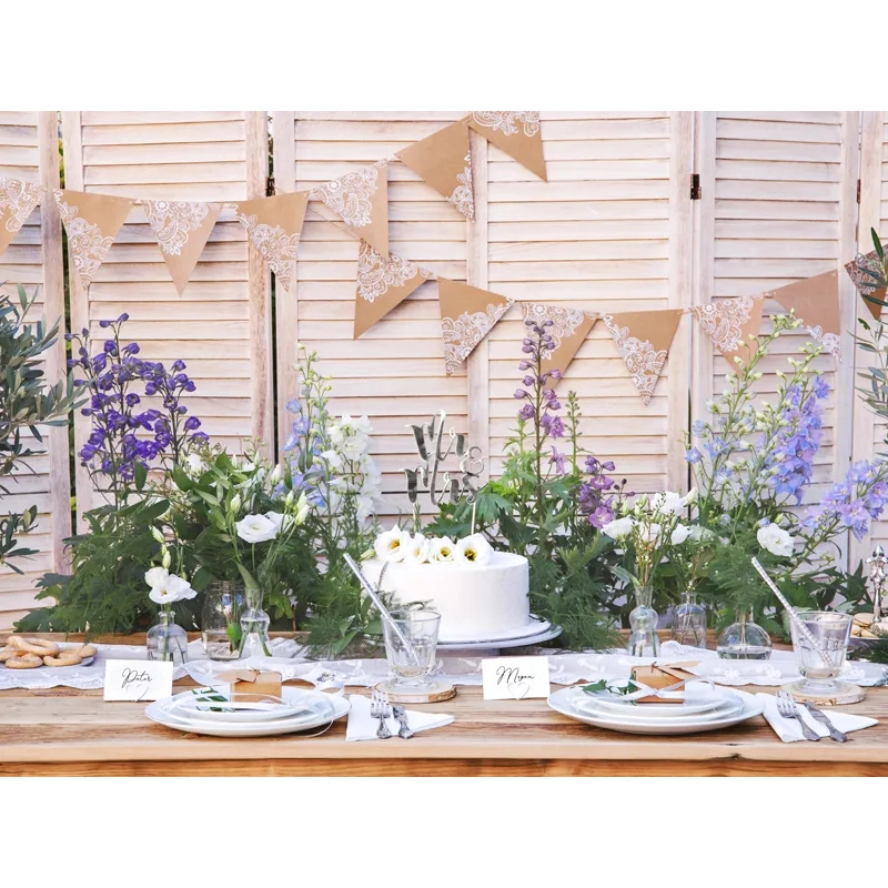 Barna kraft girland 210 cm