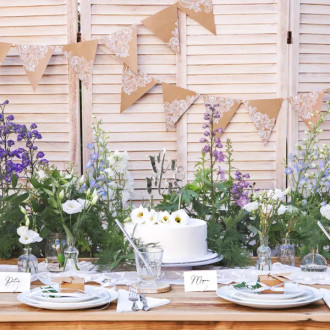 Smeđa kraft girlanda 210 cm