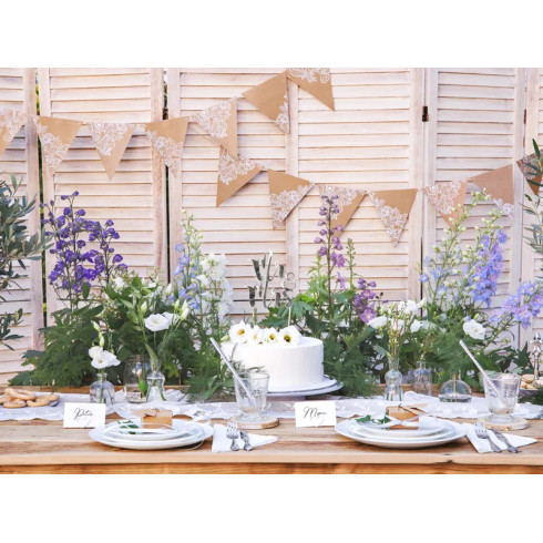 Smeđa kraft girlanda 210 cm