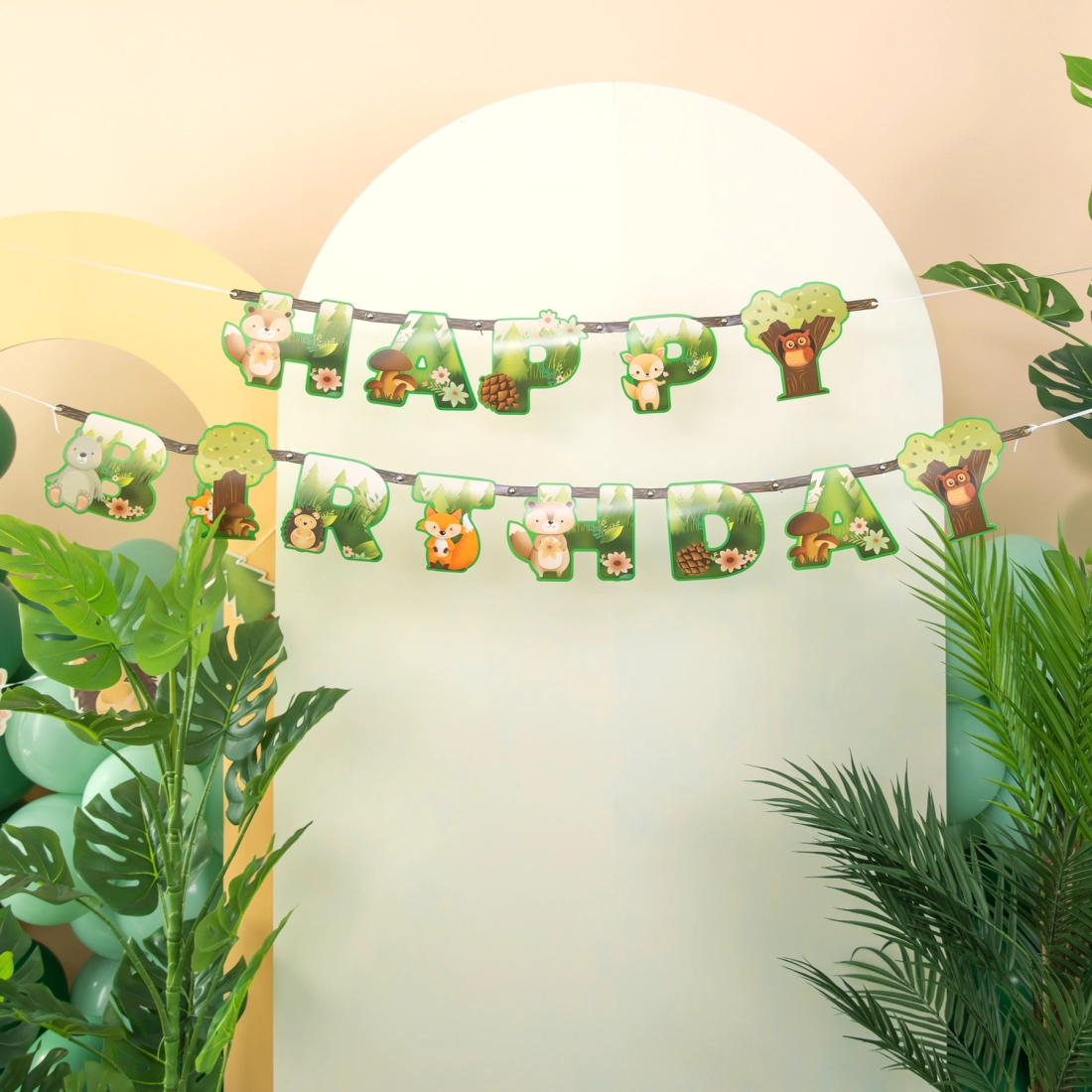 Ghirlandă Animale din pădure, 210 cm