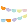 Ghirlandă din hârtie de mătase, mix de culori - 3 m
