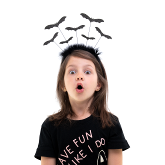 Halloween naglavni trak Netopirji 26×27 cm