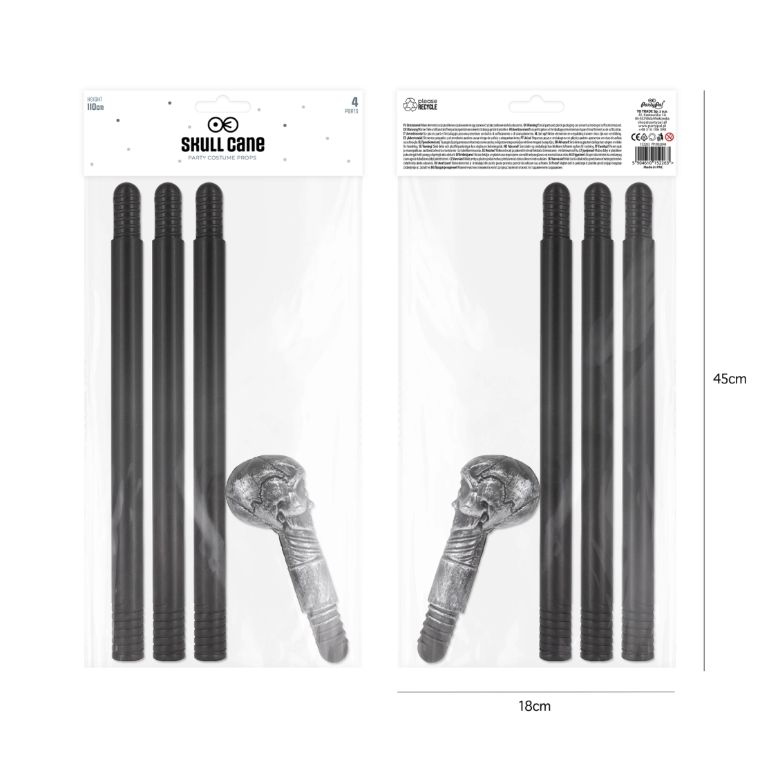 Halloween jogar koponyával – 5,5×110 cm