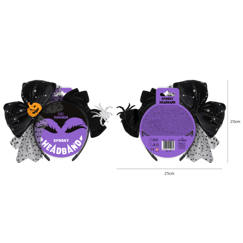 Halloween hajpánt masnival 25x21 cm Halloween hajpánt masnival 25x21 cm