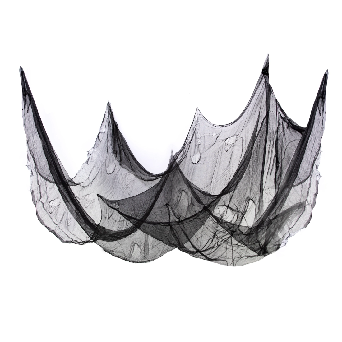 Halloween dekoráció – fekete pókháló háló, 210×300 cm