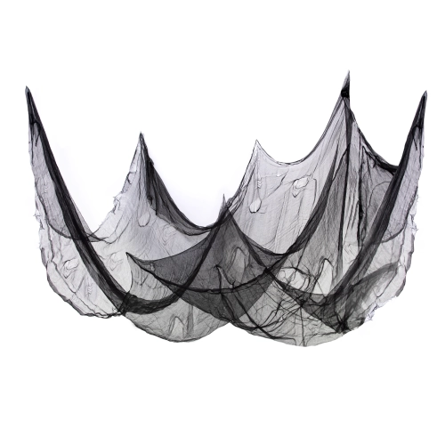Decorațiune de Halloween – pânză de păianjen, plasă neagră 210x300 cm