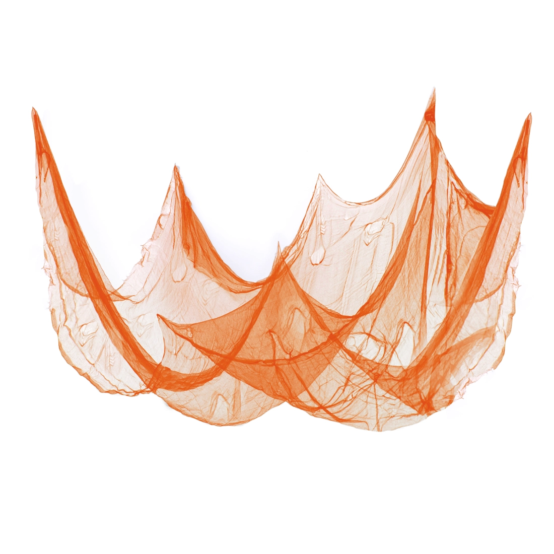 Halloween dekoráció – narancssárga pókháló, háló 210×300 cm