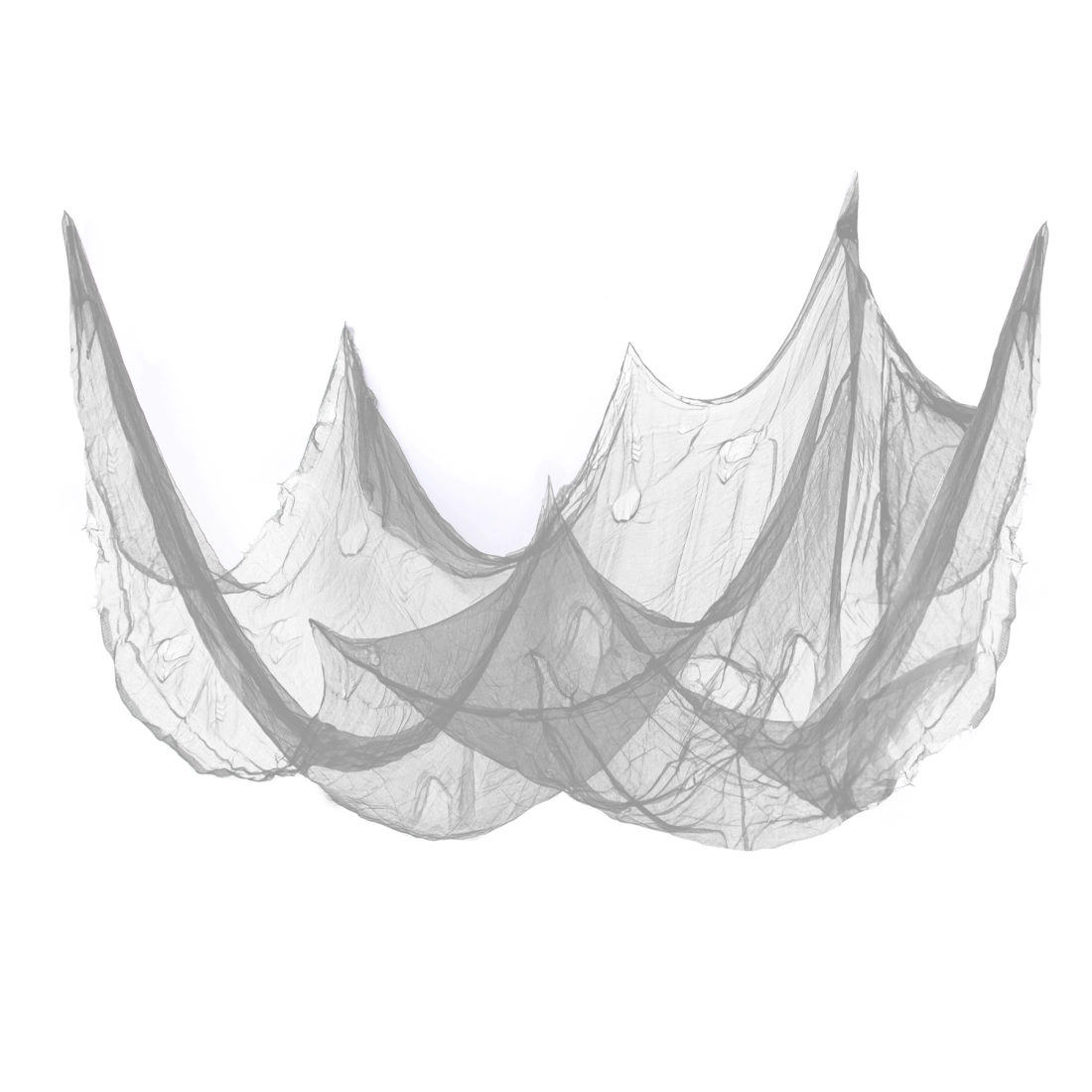 Halloween dekoráció – szürke pókháló háló 210x300 cm