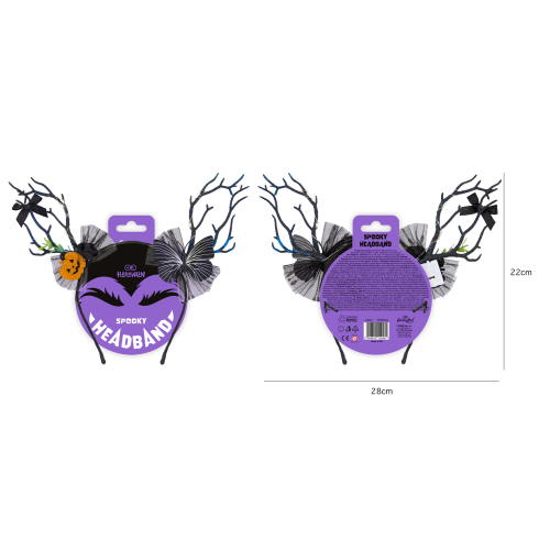 Halloween LED fejpánt – Rémisztő fák, 27×24 cm Halloween LED fejpánt – Rémisztő fák, 27×24 cm