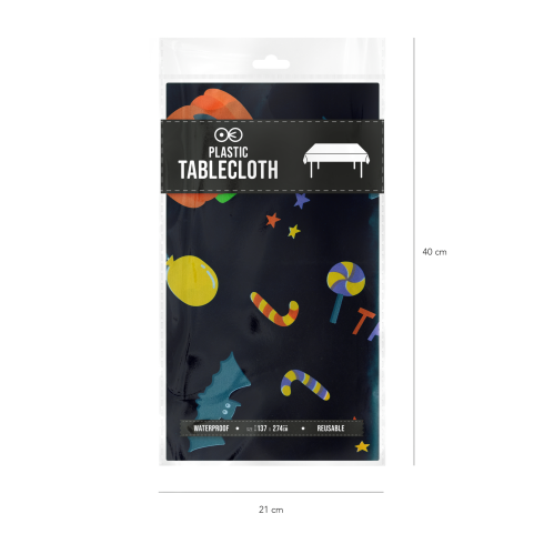 Fekete Halloween terítő 137×274 cm Fekete Halloween terítő 137×274 cm