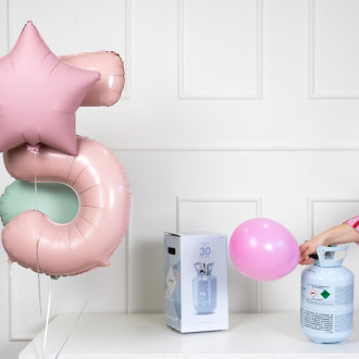 Steklenica s helijem, 50 balonov - helij za napihovanje balonov