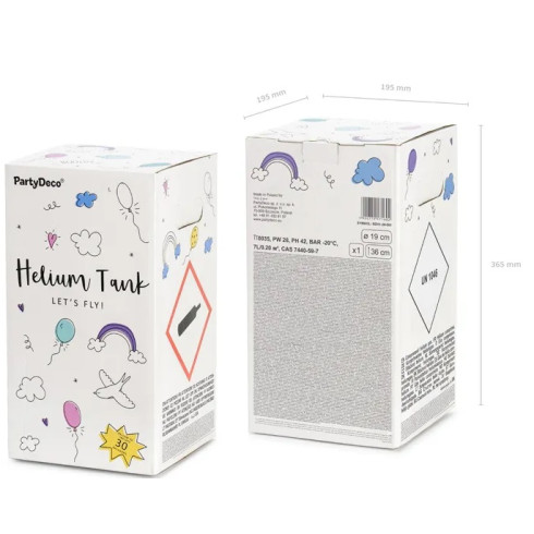 Hélium na 30 balónov ružová - 1 kus