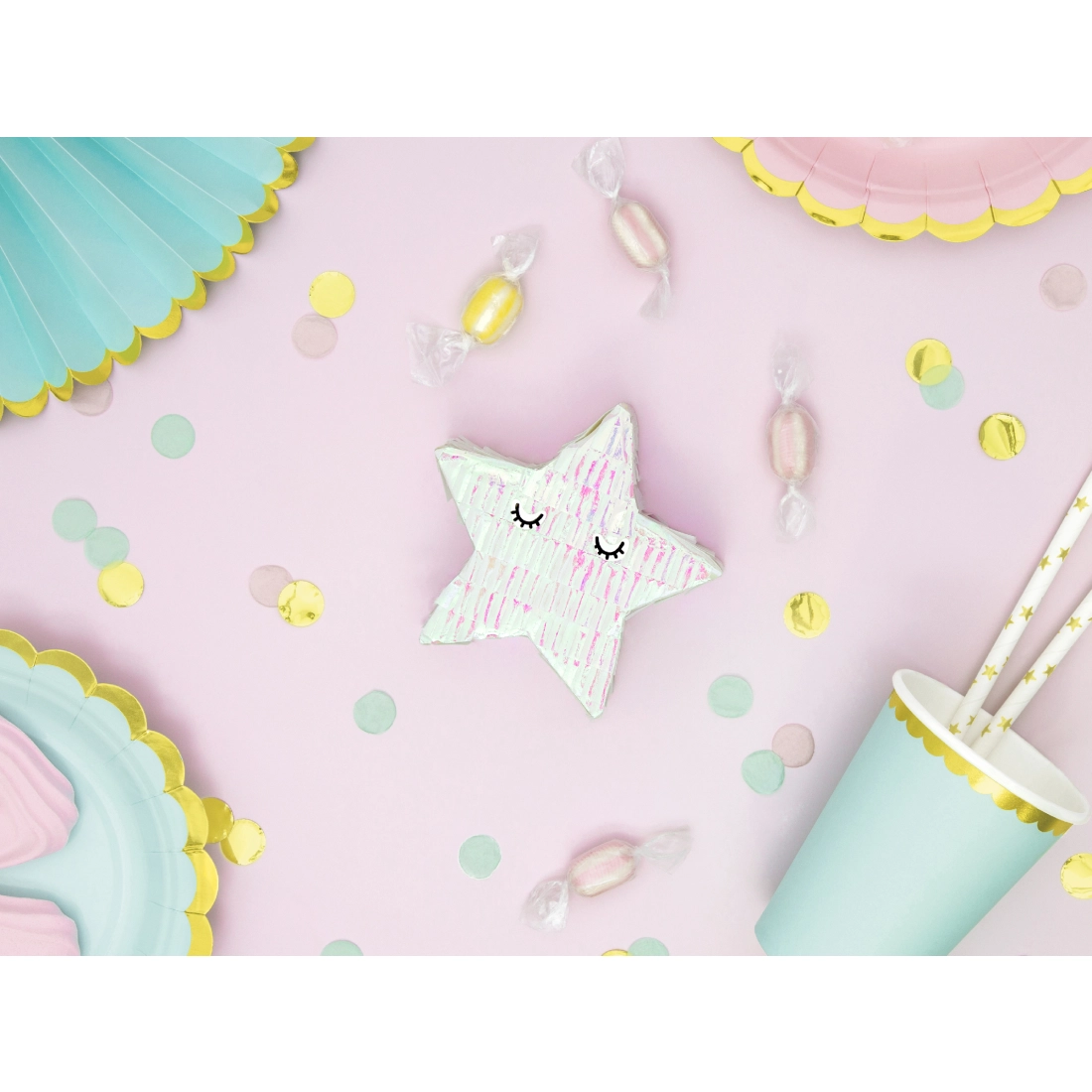 Csillag alakú piñata 10,5 × 9,5 × 3,5 cm