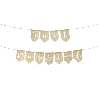 Jutasti napis Just married – 185 cm