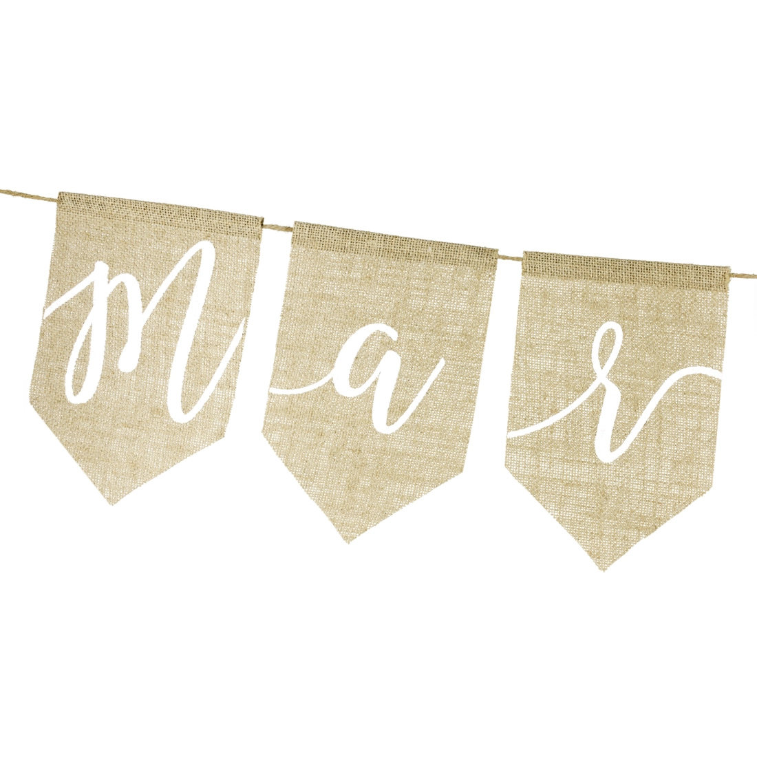 Juta felirat Just married – 185 cm