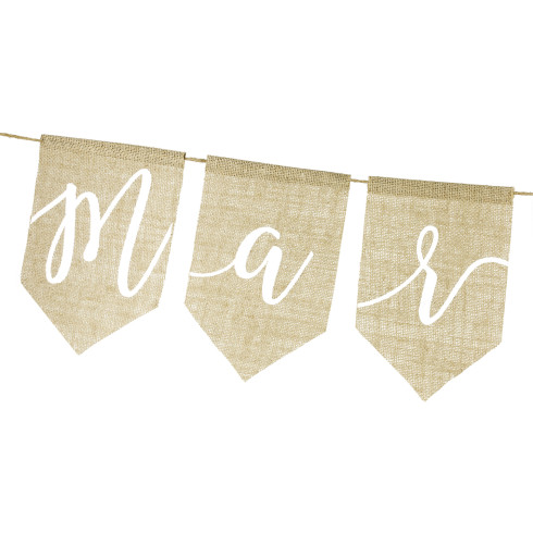 Jutasti napis Just married – 185 cm