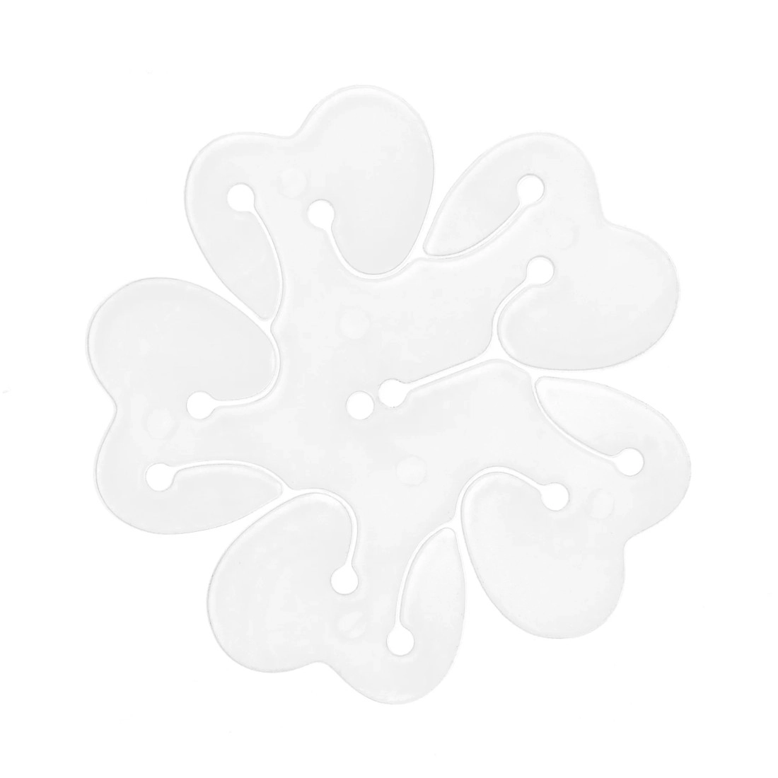 Clemă pentru baloane, conector în formă de floare – set 10 buc.
