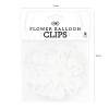 Clemă pentru baloane, conector în formă de floare – set 10 buc.