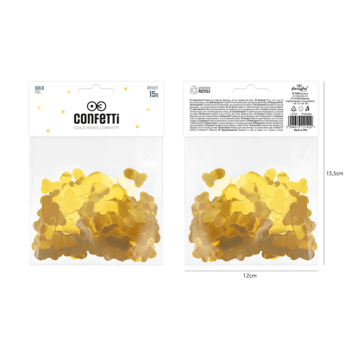Konfetti 15 g – arany péniszek Konfetti 15 g – arany péniszek