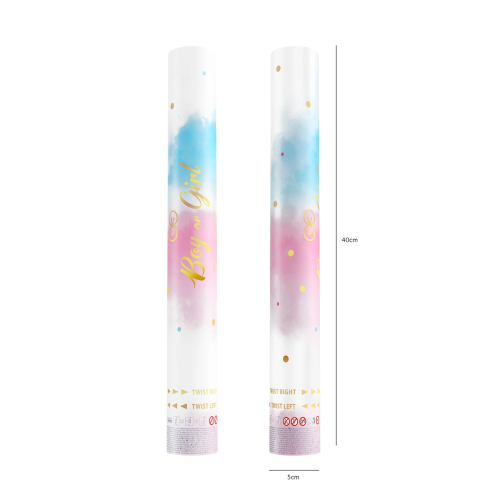 Konfeti Boy or Girl modri krogci, 40 cm