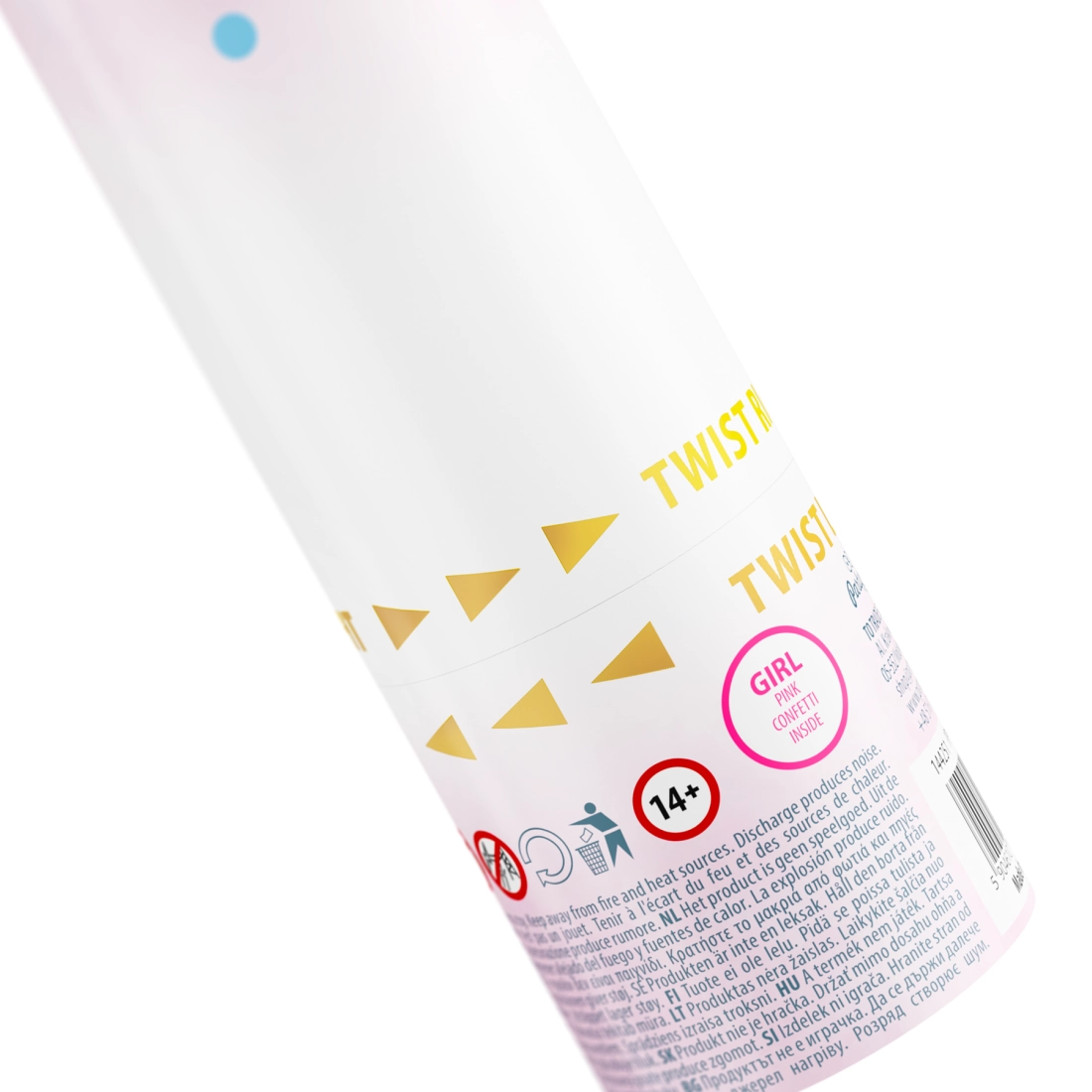 Konfetti Boy or Girl rózsaszín körök 40 cm