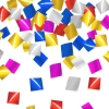 Confetti mini, pătrățele colorate