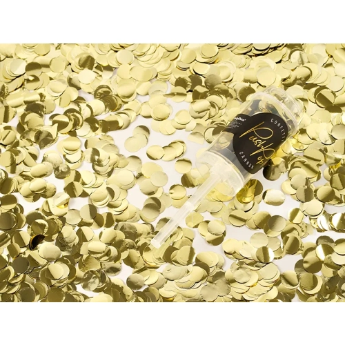 Confetti push pop – auriu