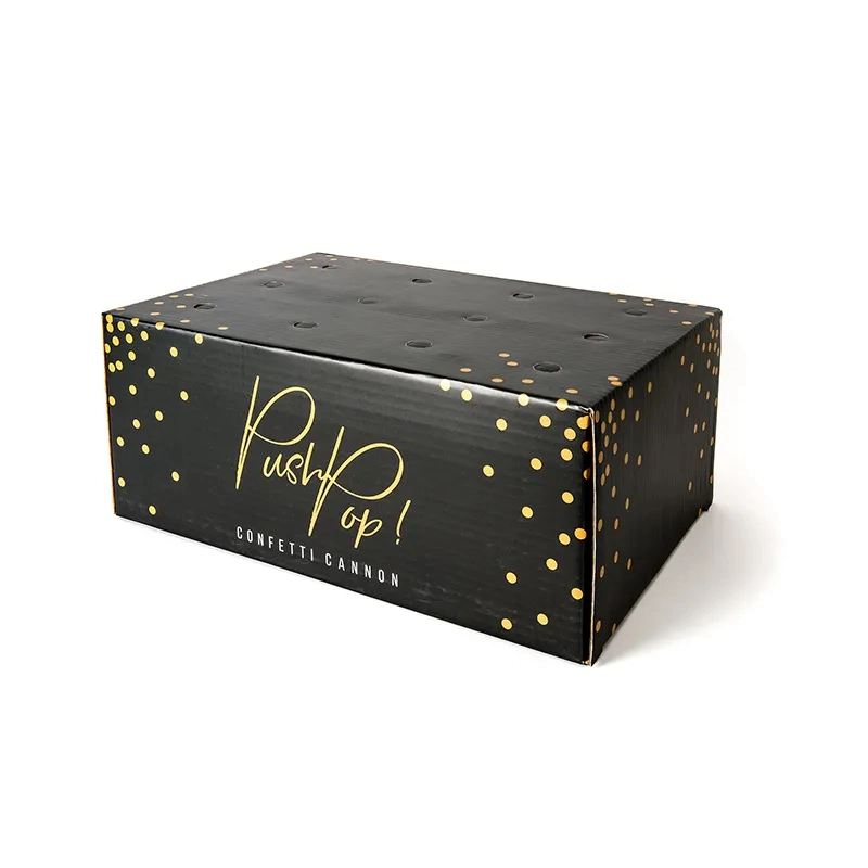 Confetti push pop – auriu