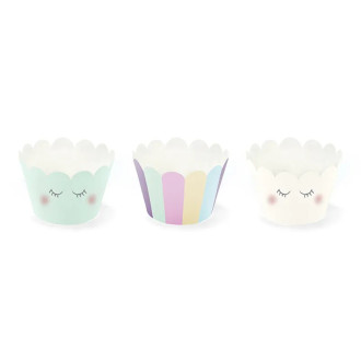 Papirnati modelčki za mafine / cupcakes Unicorn, 6 kos