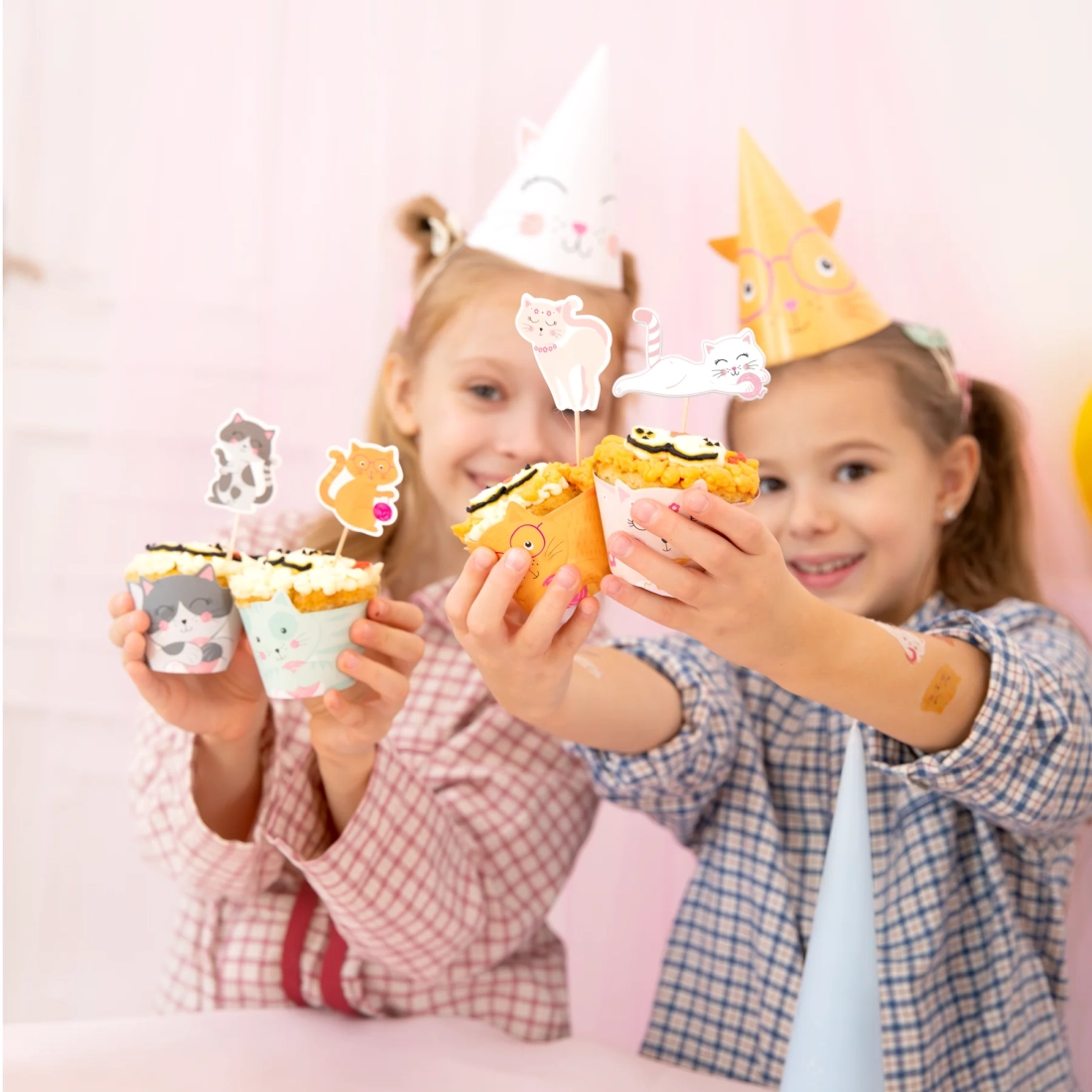 Coșulețe pentru brioșe Pisicuțe, 6 buc.