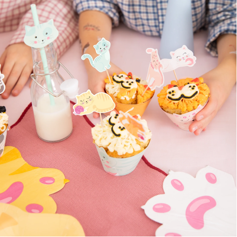 Cicás muffinpapírok, 6 db Cicás muffinpapírok, 6 db