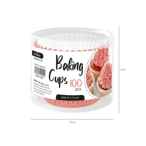 Rose gold muffinpapír formák, 100 db Rose gold muffinpapír formák, 100 db