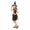Kislány arany-fekete boszorkány jelmez, M méret