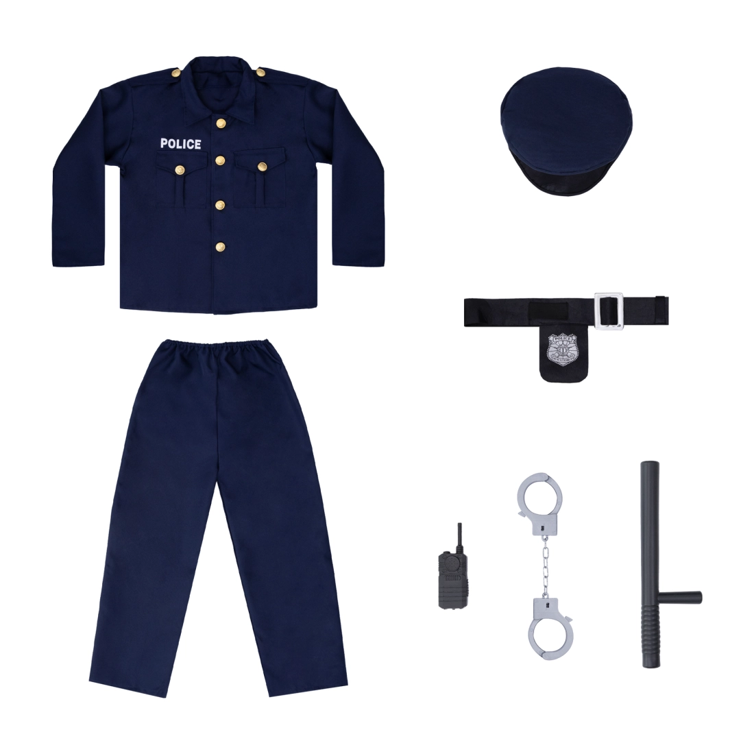 Fiú rendőr jelmez, S méret