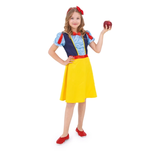 Costum Albă-ca-Zăpada pentru fetiță, mărimea S