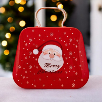 Kovová mini nádobka Mikuláš na cukríky 7 x 5,5 cm