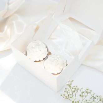 Škatlica za 2 mafine s prozornim okencem