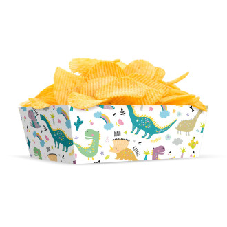 Škatlica za čips Dinozaver, 3 kosčki