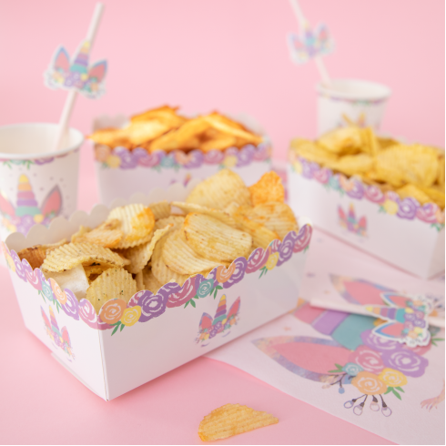 Unikornisos chipszes doboz, 3 db Unikornisos chipszes doboz, 3 db