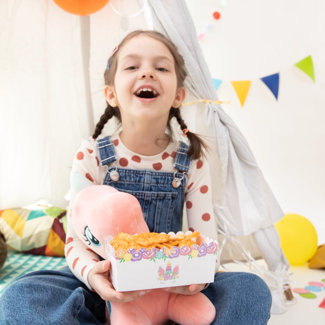 Cutii pentru chipsuri Unicorn, 3 buc.