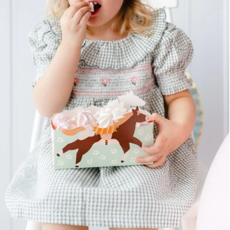 Krabička na občerstvenie Koníky 17 x 11 cm, 3 ks