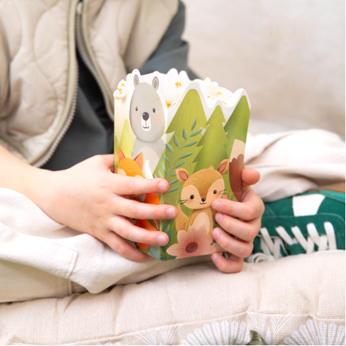Popcornos doboz – Erdei állatkák, 6 db Popcornos doboz – Erdei állatkák, 6 db