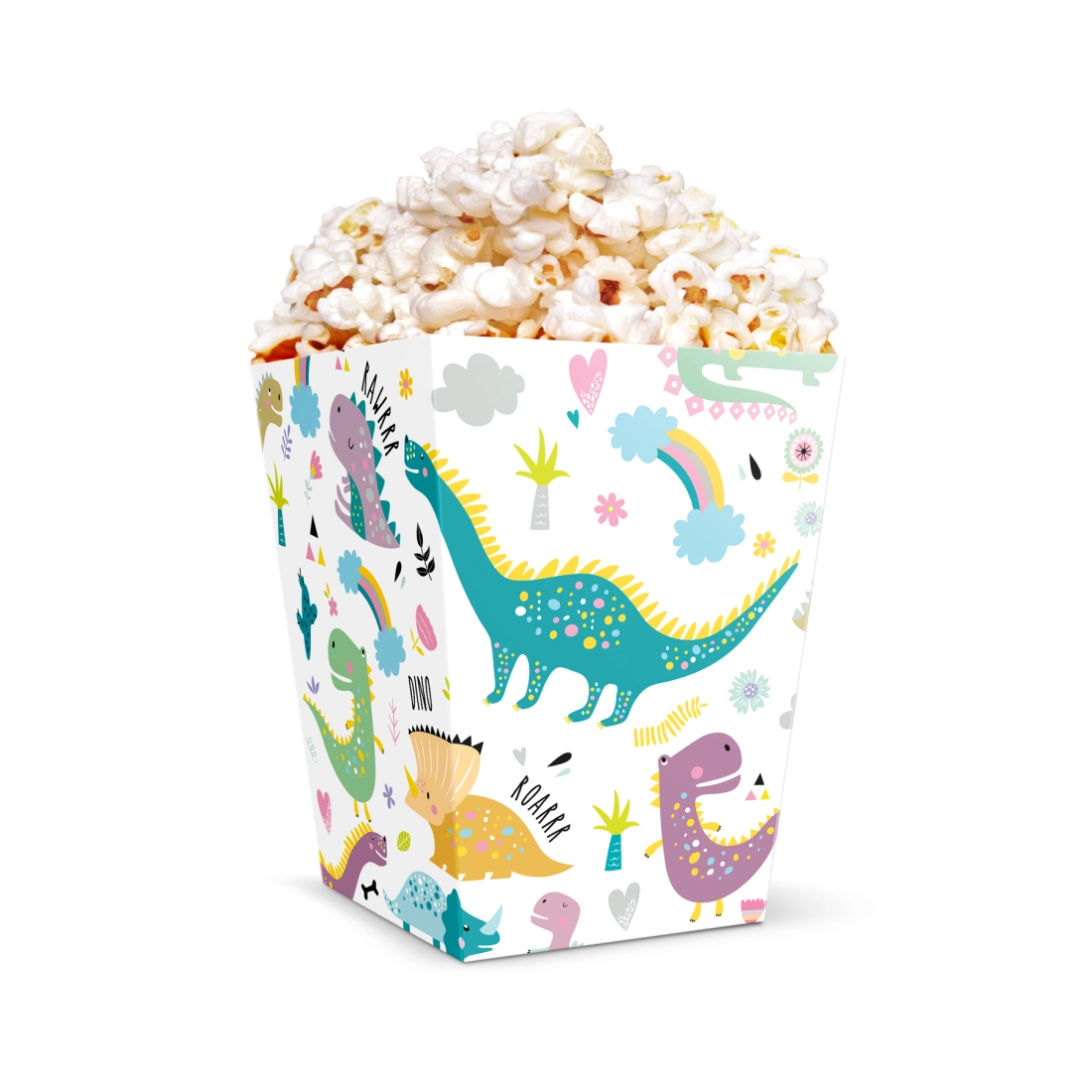 Cutii pentru popcorn Dinosaur, 6 buc.