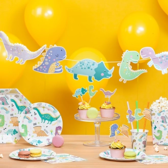 Krabičky na popcorn Dinosaurus, 6 ks