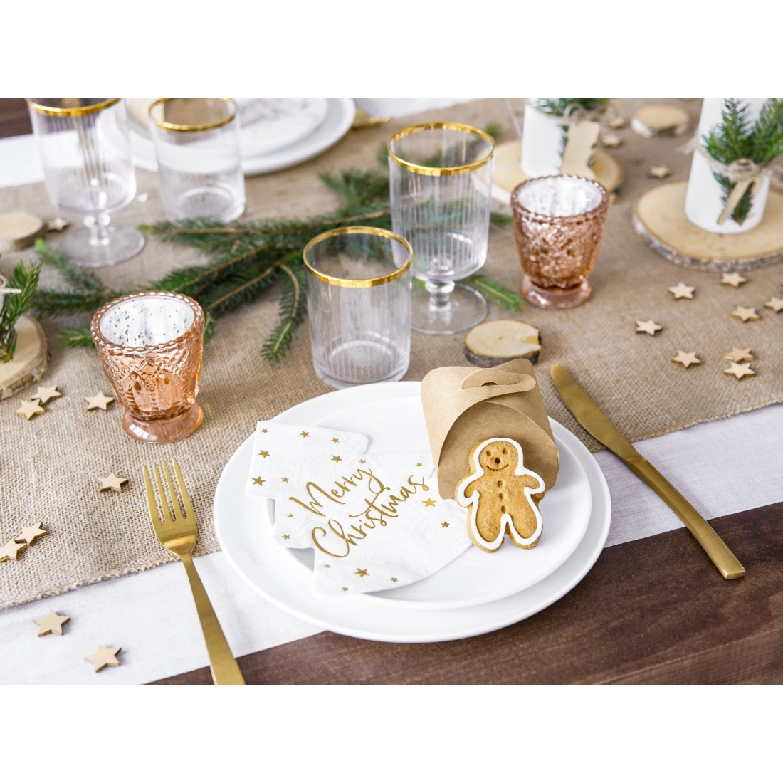 Cutii din hârtie kraft 6x6x5,5 cm – set 10 bucăți pentru cadouri