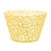 Coșulețe dantelă pentru brioșe – aurii, 10 buc.