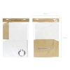 Krém színű esküvői borítékgyűjtő doboz 24x24x24 cm, metálpapírból