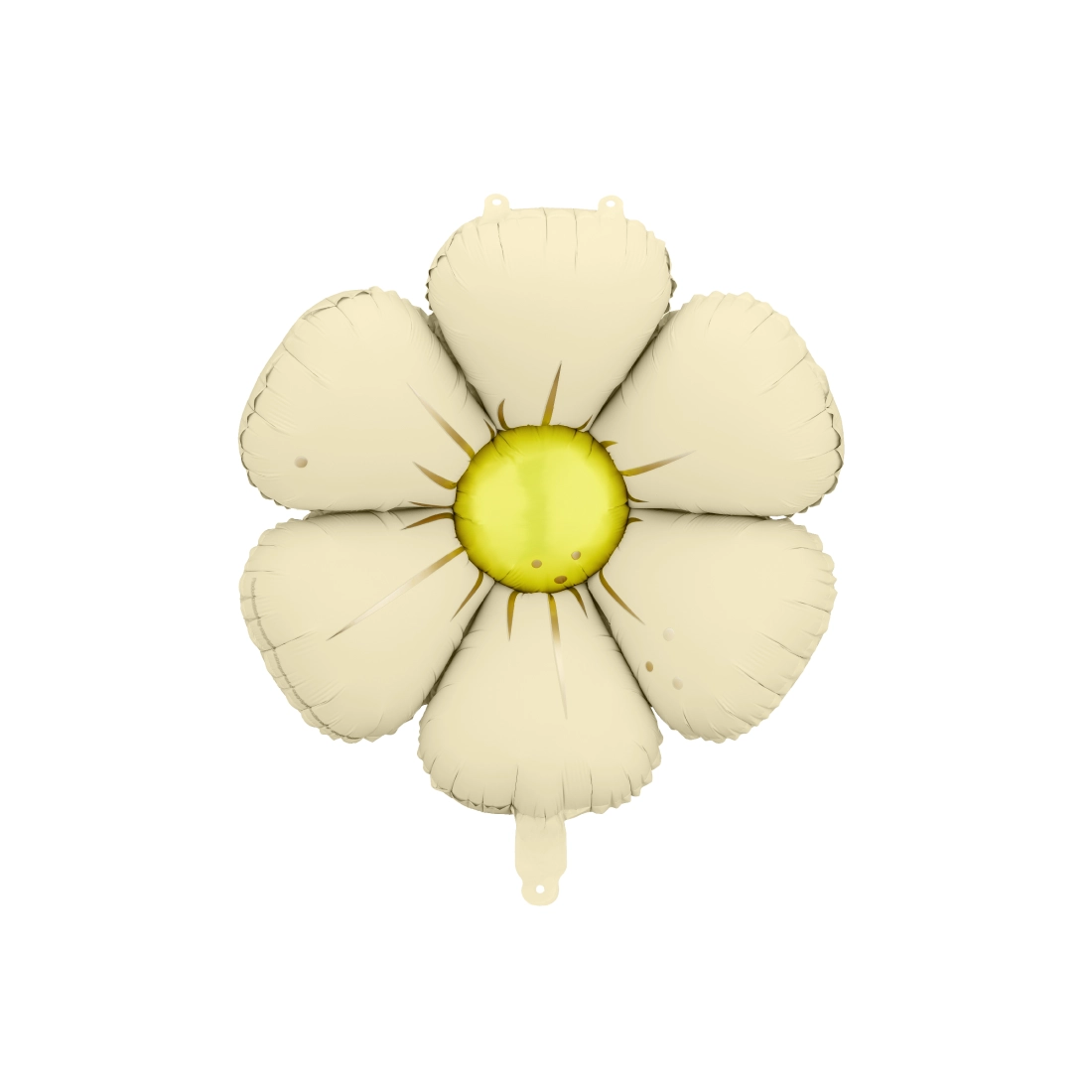 Baloane folie crem în formă de margaretă 65 cm – set 4 bucăți pentru ghirlande și decor