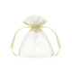 Krémes organza tasakok 10 cm – 10 darabos csomag esküvői ajándékokhoz Krémes organza tasakok 10 cm – 10 darabos csomag esküvői ajándékokhoz
