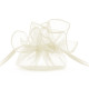 Krémes organza ajándéktasakok, 25 cm – 10 darabos csomag Krémes organza ajándéktasakok, 25 cm – 10 darabos csomag